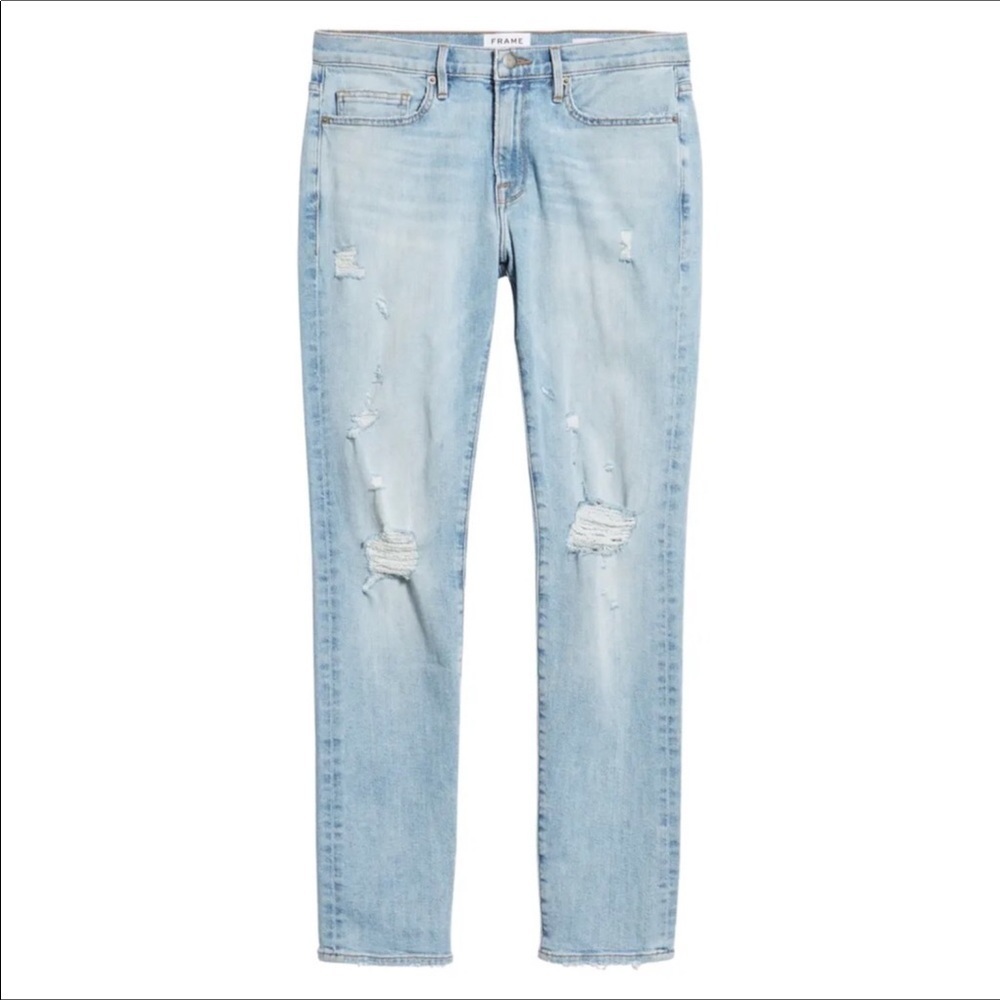 Frame Denim L’Homme Skinny Jeans Tubman Wash Sz 36